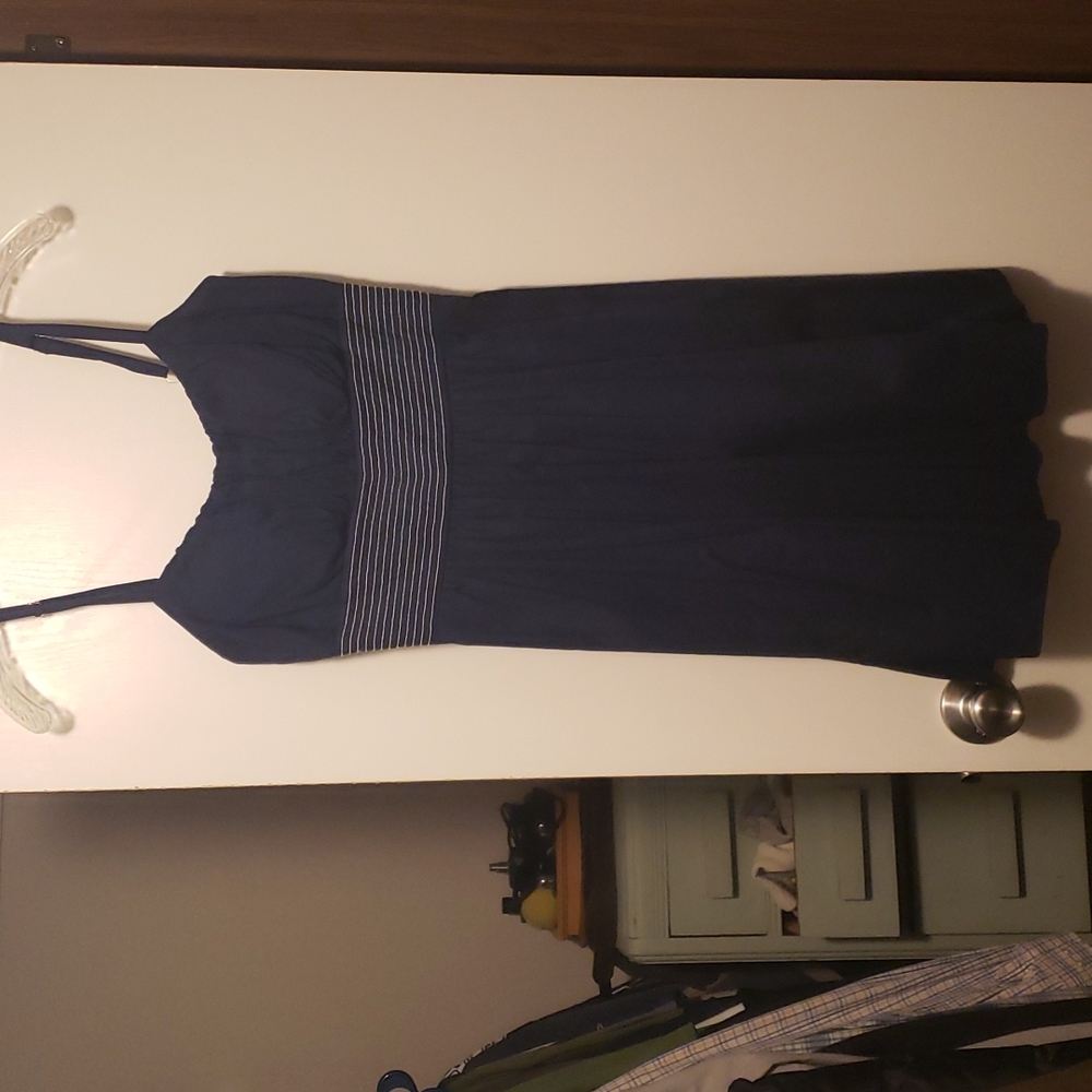 Navy blue maxi sundress